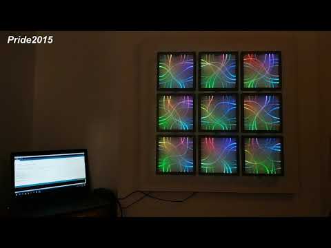 These side glow fiber optic panels make beautiful wall decor