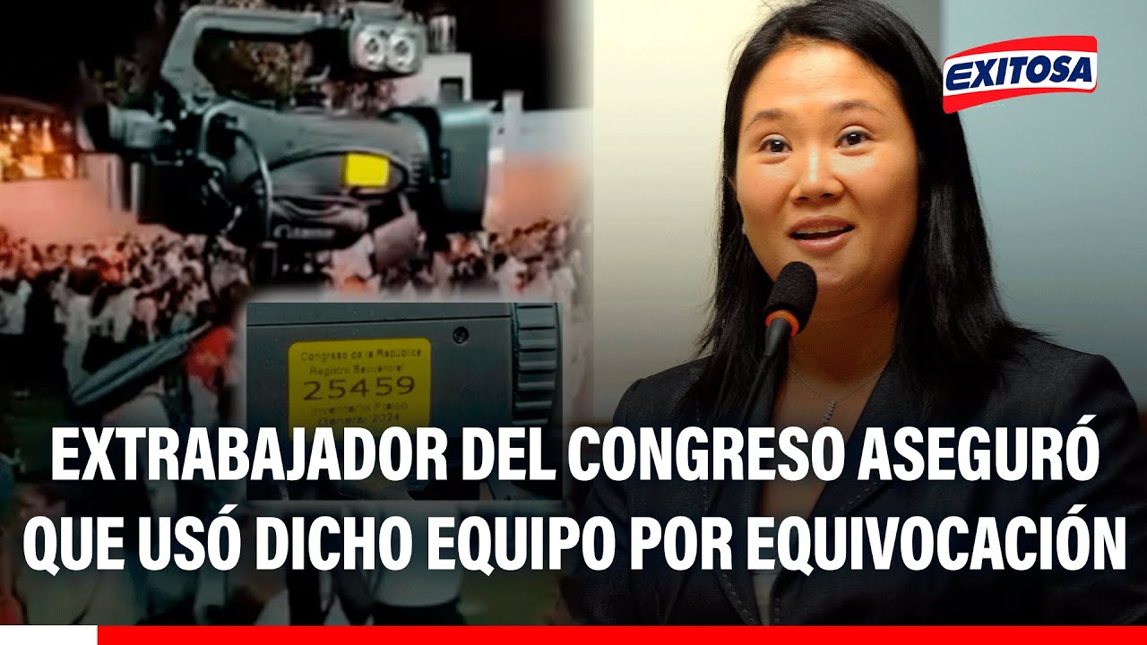 🔴🔵 Extrabajador del Congreso que usó cámara durante mitin de FP asegura que fue por equivocación