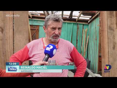 Vendaval destrói casas e causa rastro de destruição no interior de Três Barras