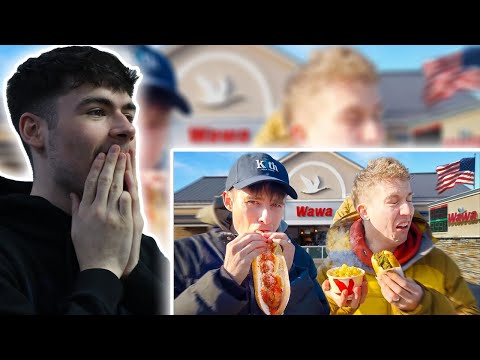 BRITS React to Brits try the best Gas Station food in America
