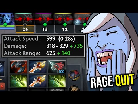EPIC RAGE QUIT..!! Megacreep Defense Comeback Drow Ranger 2x Divine Rapier Max Speed 7.25 | Dota 2