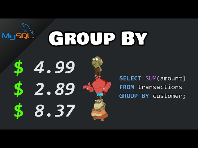 Thumbnail of Grouping Data with GROUP BY lesson
