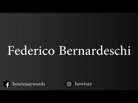 How To Pronounce Federico Bernardeschi