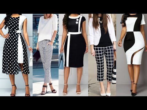 50 LOOKS con 2 COLORES NEUTROS BLANCO y NEGRO OUTFITS ELEGANTES COMBINANDO 2 TONOS NEUTROS MAS USADO