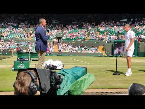 Wimbledon Champion Boys Single Award Ceremony -Mili Poljičak  #wimbledon2022 #wimbledon #uk #croatia