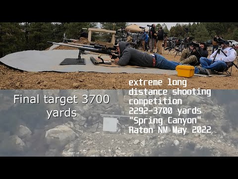 Extreme Long Range shooting competition "Spring Canyon" 2292-3700 yards Long Distance Shooting