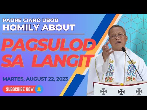 Fr. Ciano Homily about PAGSULOD SA LANGIT - 8/22/2023