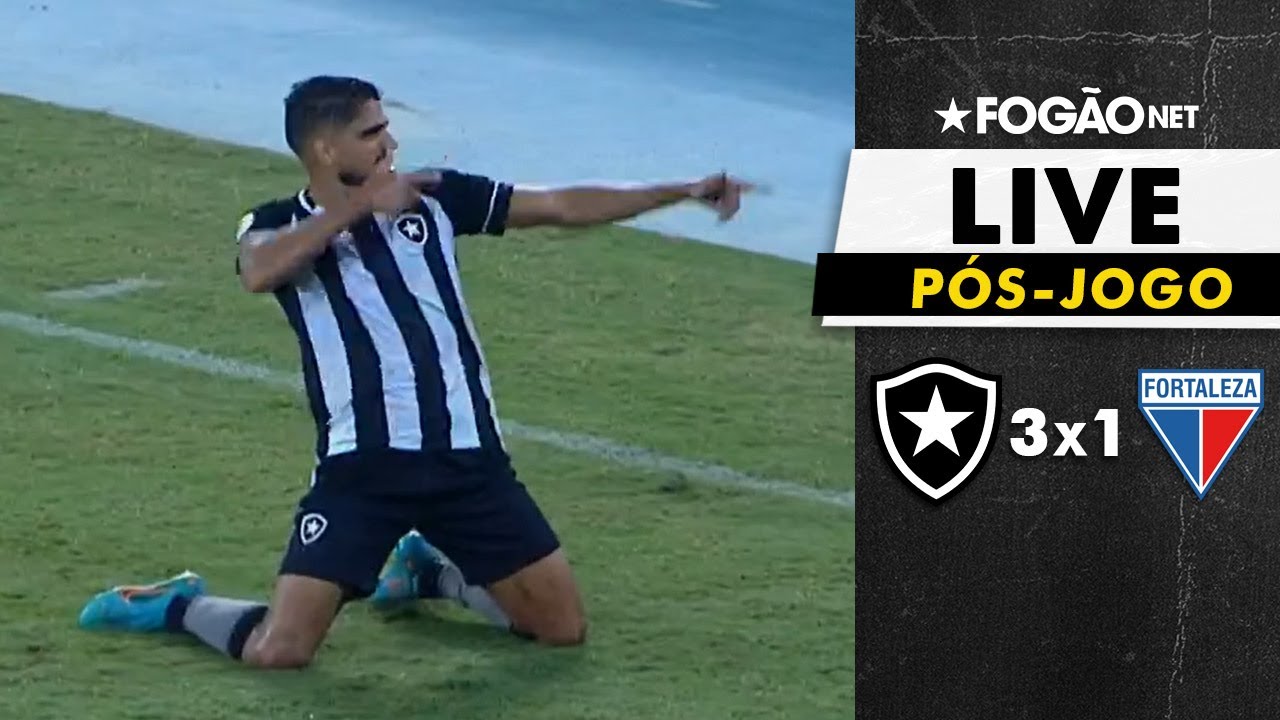 LIVE | Pós-jogo de Botafogo 3×1 Fortaleza direto do Estádio Nilton Santos