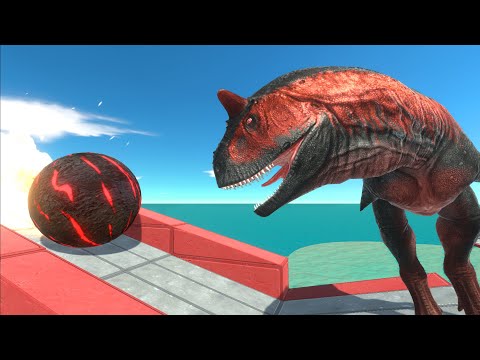 Molten balls collide with units - Animal Revolt Battle Simulator
