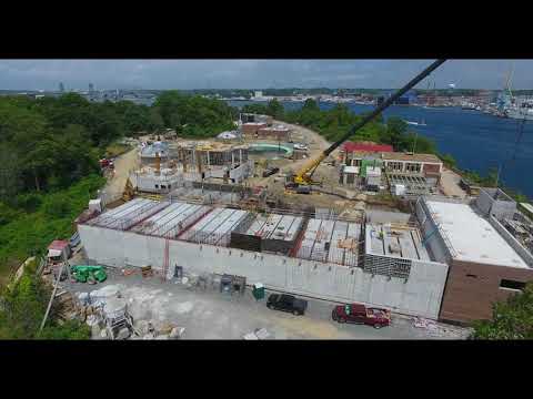 July 2018 Aerial Progress Video Peirce Island WWTF Project