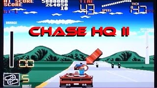 Chase HQ II: Special Criminal Investigation playing (badly) on Amiga