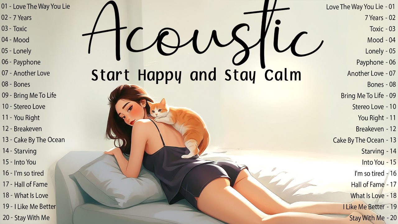 Acoustic Love Songs 🌼 English Songs with Lyrics 2026 to Start Happy and Stay Calm