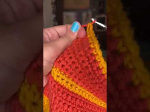 How to switch colors while crocheting #crochet #temperatureblanket