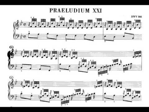 Bach: WTC1 No. 21 in B flat major BWV 866 (Richter)