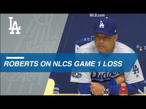 NLCS Gm1: Roberts discusses the Dodgers 6-5 Game 1 loss