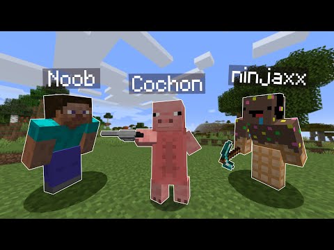 Ninjaxx - I trolled a noob with WTF Mobs on Minecraft..