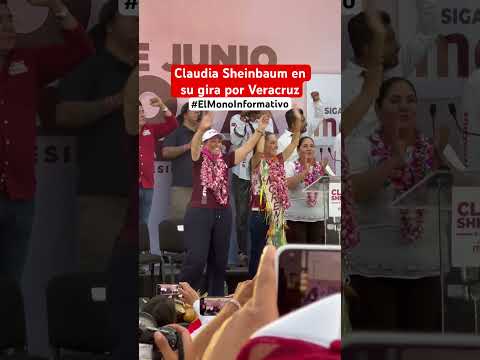 #claudiasheinbaum terminó su campaña en #Veracruz, en el Mpio de #cosoleacaque junto a #RocíoNahle