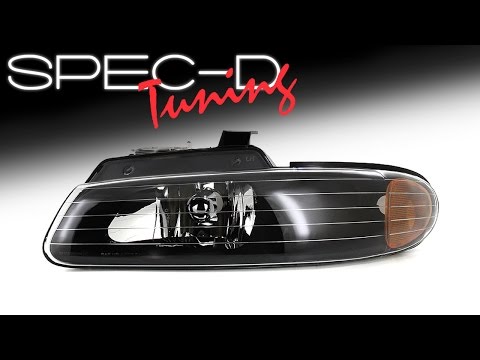 SPECDTUNING DEMO VIDEO:  1996-2000 DODGE CARAVAN CHRYSLER TOWN & COUNTRY EURO HEADLIGHTS