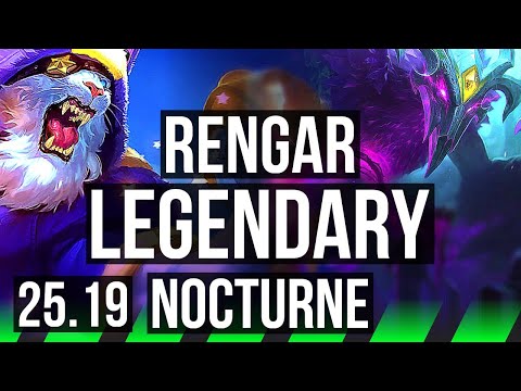 RENGAR vs NOCTURNE (JGL) | Legendary | EUW Master | 25.19