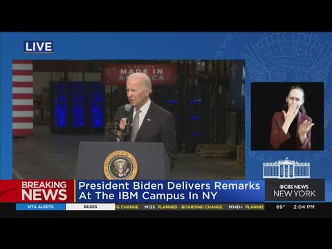 President Biden speaks at IBM campus in Poughkeepsie