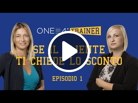 Cosa fare se il cliente ci chiede uno sconticino? Ce lo spiega lo sketch che allena, delle nostre Pamela D’Ambrosio e Jessica Giummarra.