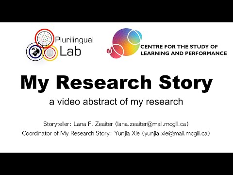 My Research Story - Lana F. Zeaiter