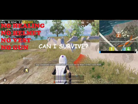 NO HEALING,NO HELMET,NO VEST,NO GUN   STILL I SURVIVED