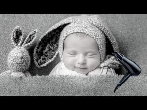 Sleeping sound of a hair dryer white noise 2 hours