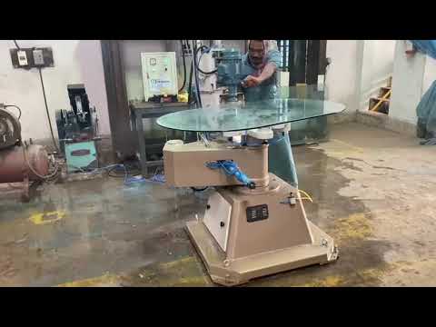 Ske shape glass processing machine, 5 hp, production capacit...
