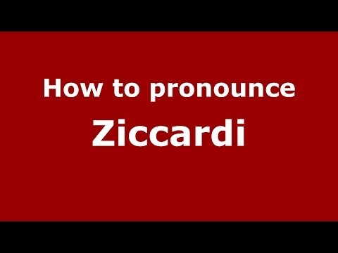 How to pronounce Ziccardi (Brazilian Portuguese/Brazil)  - PronounceNames.com