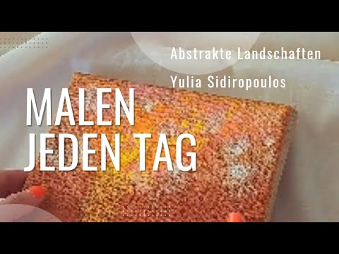 Einfache Acryltechniken für Anfänger Abstrakt Schwammtechnik #acrylmalerei #shorts