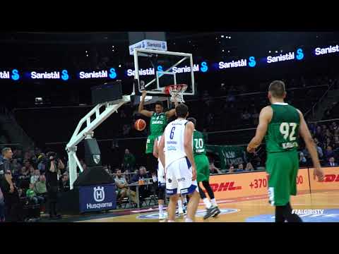 Axel Toupane finishes alley-oop dunk set up by Dee Bost!