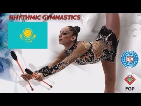 Sabina ASHIRBAYEVA Final Ribbon Rhythmic Gymnastics World Cup 2016 Lisbon