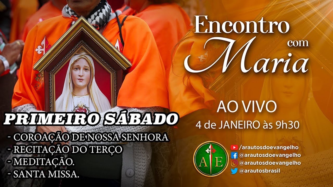 Primeiro Sábado e Encontro com Maria - Janeiro de 2025 - Deixe suas intenções.
