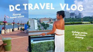 Washington DC Travel Vlog (last minute shopping, birthday parties, rooftop pool party)