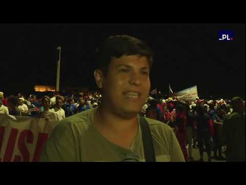 Multitudinaria concentración por el día internacional de los trabajadores.