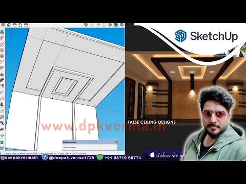 SketchUp 2020 Tutorial Part 1 | User Interface | Introduction | Demo DeepakVerma dp