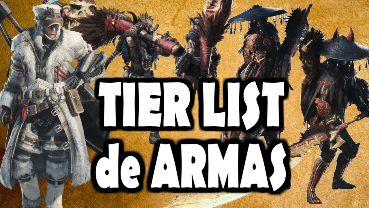 TIER LIST DE ARMAS / ORDENADAS DE MEJOR A PEOR - MHW Iceborne (Gameplay Español)