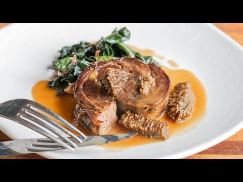 Venison Neck Roast with Morels