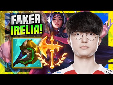 FAKER TRIES NEW IRELIA REWORK! - T1 Faker Plays Irelia Mid vs Twisted Fate! | Season 11