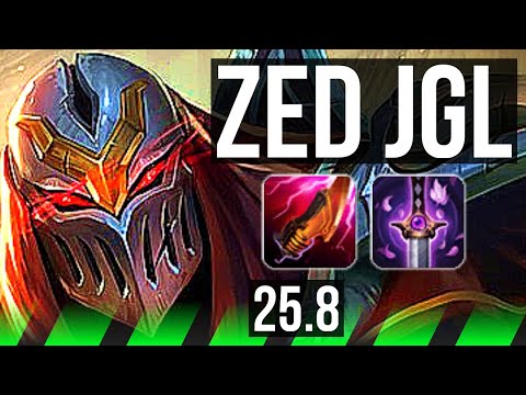 ZED vs GRAVES (JGL) | 12/1/4, Legendary | VN Challenger | 25.8