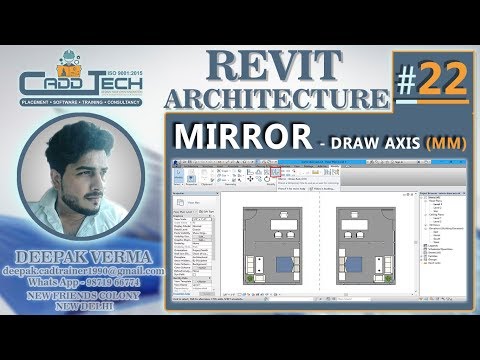 22 | Mirror Draw Axis in Revit Architecture Deepak verma