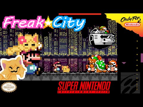 Freak City - Hack of Super Mario World [SNES] Longplay