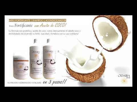 Linea FORTIFICANTE con aceite de COCO! Shampoo/Acondicionador/Baño de crema Intensivo