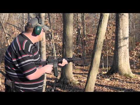 Colt AR-15 A2 with drop-in full auto sear - test fire 2