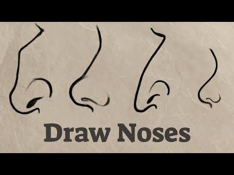 How to Draw Noses From the Side