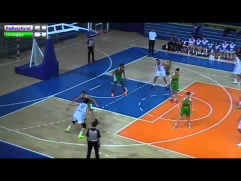 23.12.2015. ZKK Radivoj Korac - ZKK Grosuplje - 1. poluvreme / X kolo MZRKL