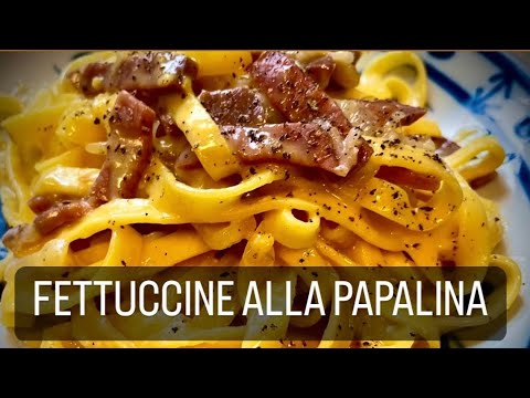 FETTUCCINE ALLA PAPALINA.                        A MASSA DO PAPA!