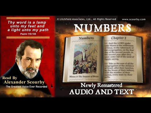 4 | Book of  Numbers | Read by Alexander Scourby | AUDIO & TEXT | FREE  on YouTube | GOD IS LOVE!