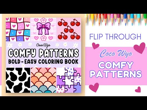 Flip Through Coco Wyo S Comfy Patterns Colouring Book